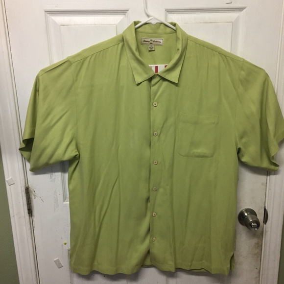Tommy Bahama Other - Tommy Bahama Mens Green 100% Silk Short Sleeve XL
